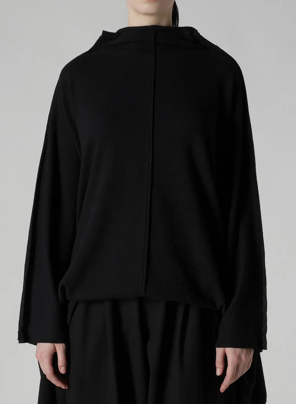 W/Ny Jersey Dolman Sleeve High Neck Pullover