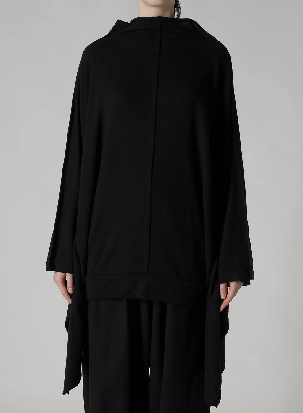 W/Ny Jersey Dolman Sleeve High Neck Pullover