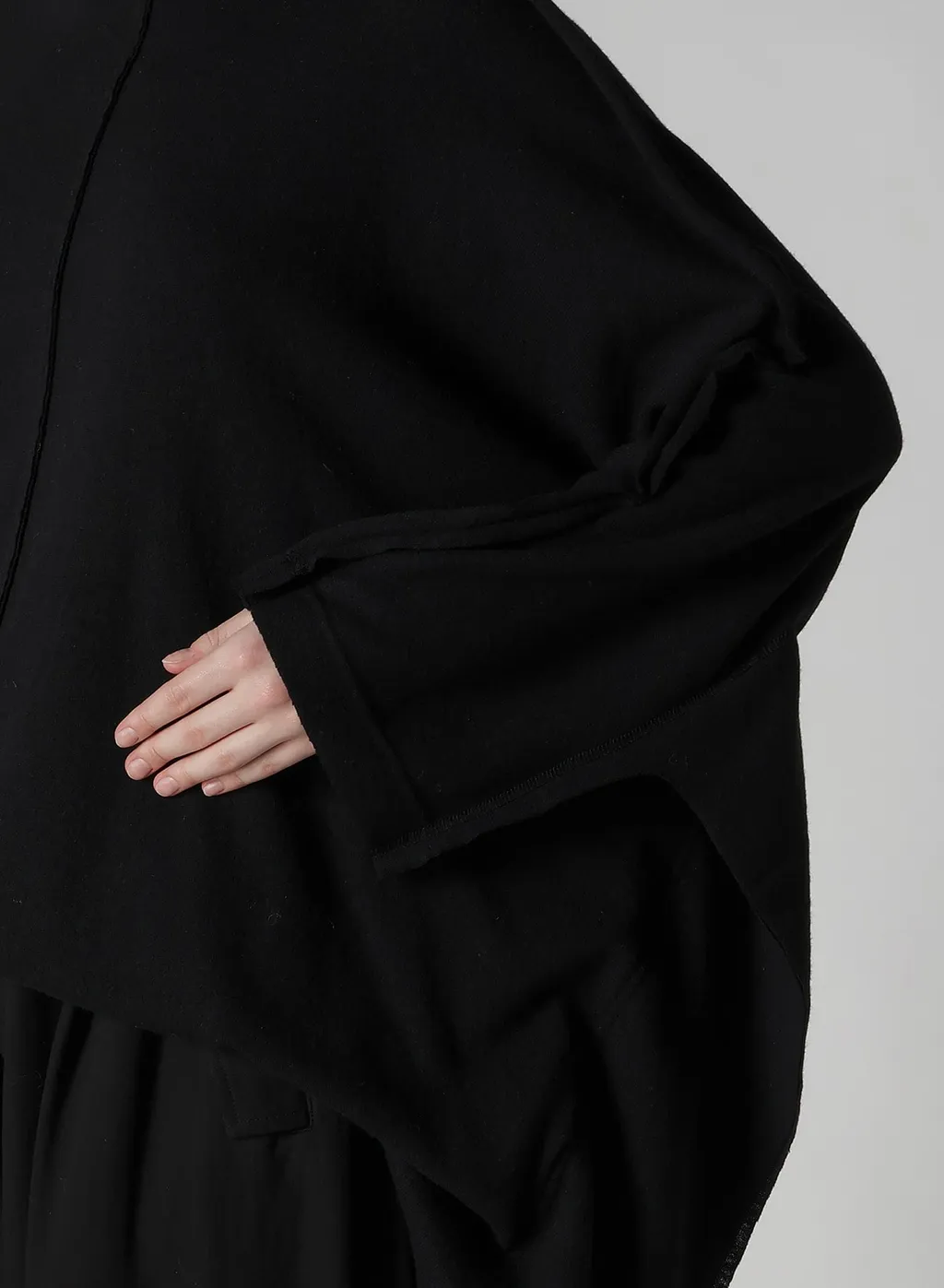 W/Ny Jersey Dolman Sleeve High Neck Pullover