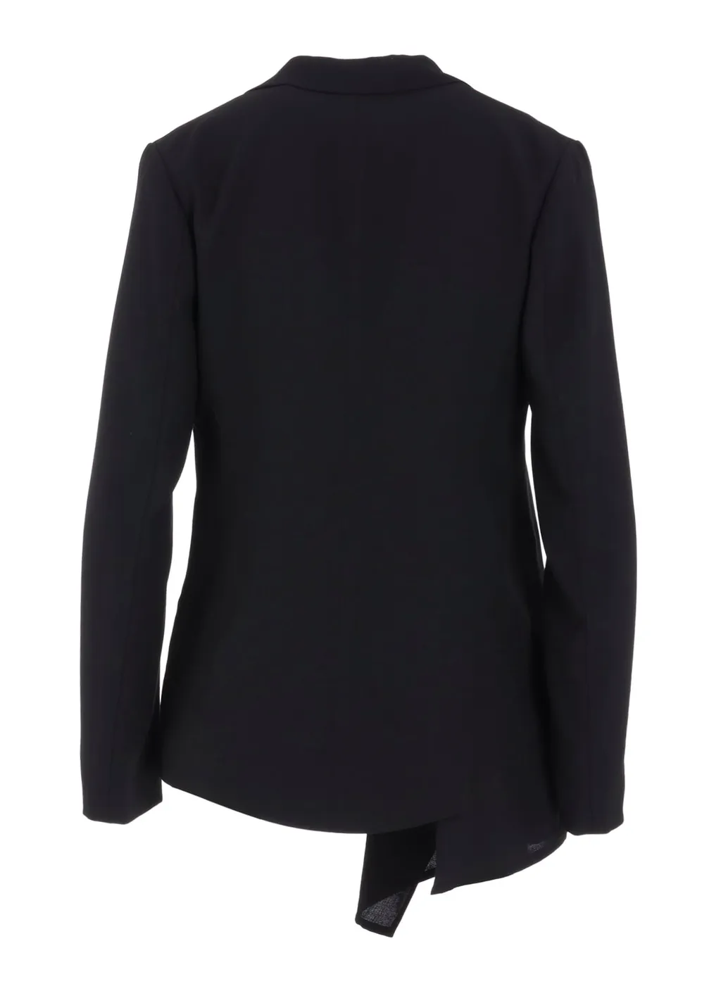 Wool Serge Right Cloth Asymmeteric Jacket