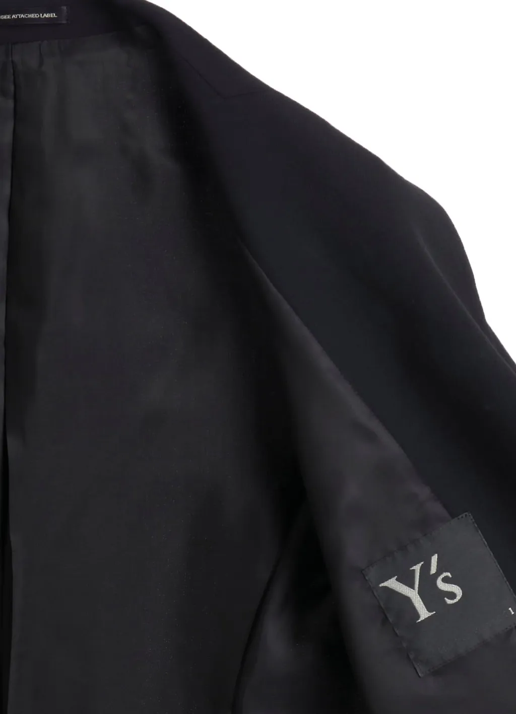 Wool Serge Right Cloth Asymmeteric Jacket