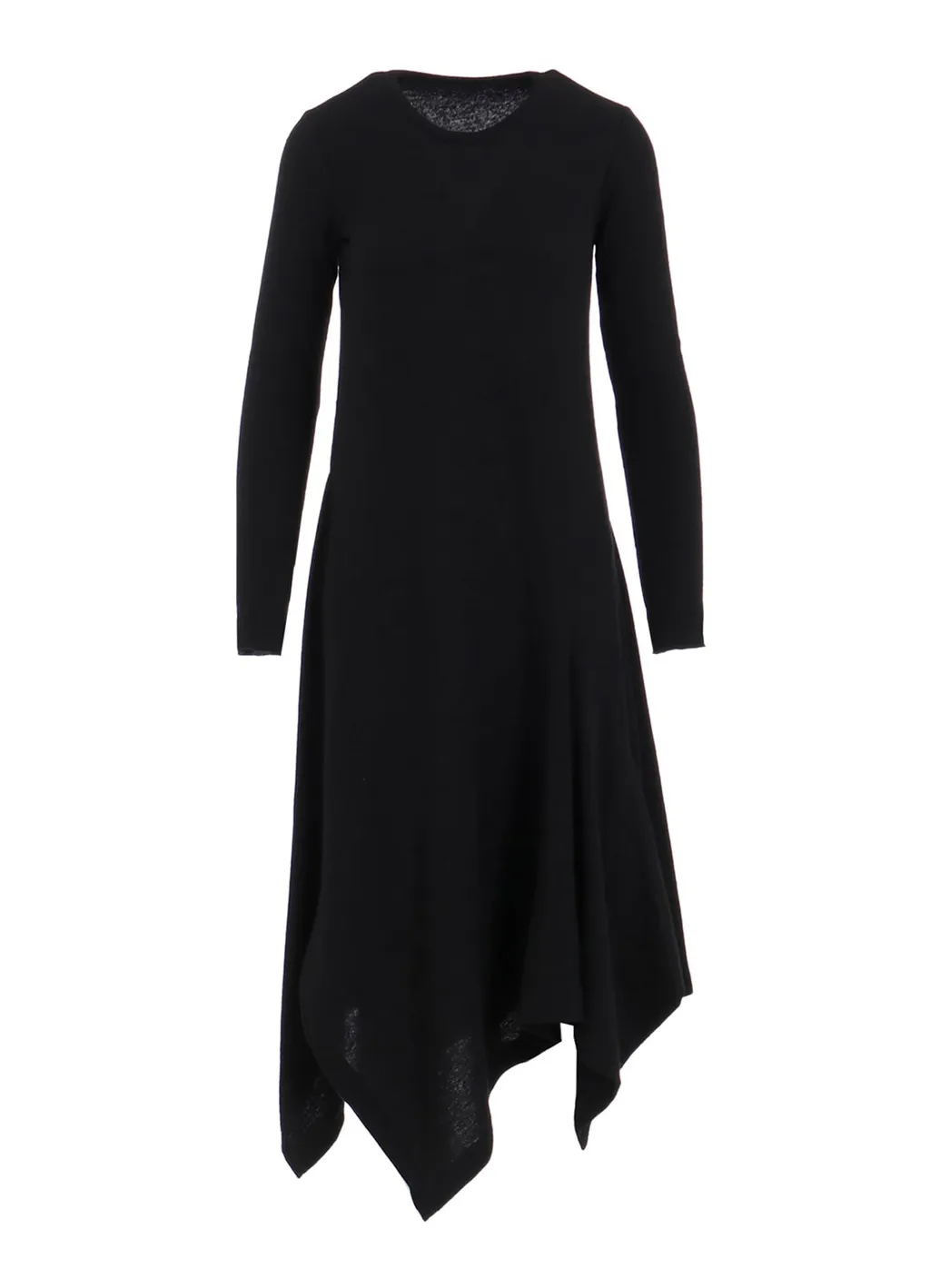 W/Ny Jersey Round Neck Flare Dress