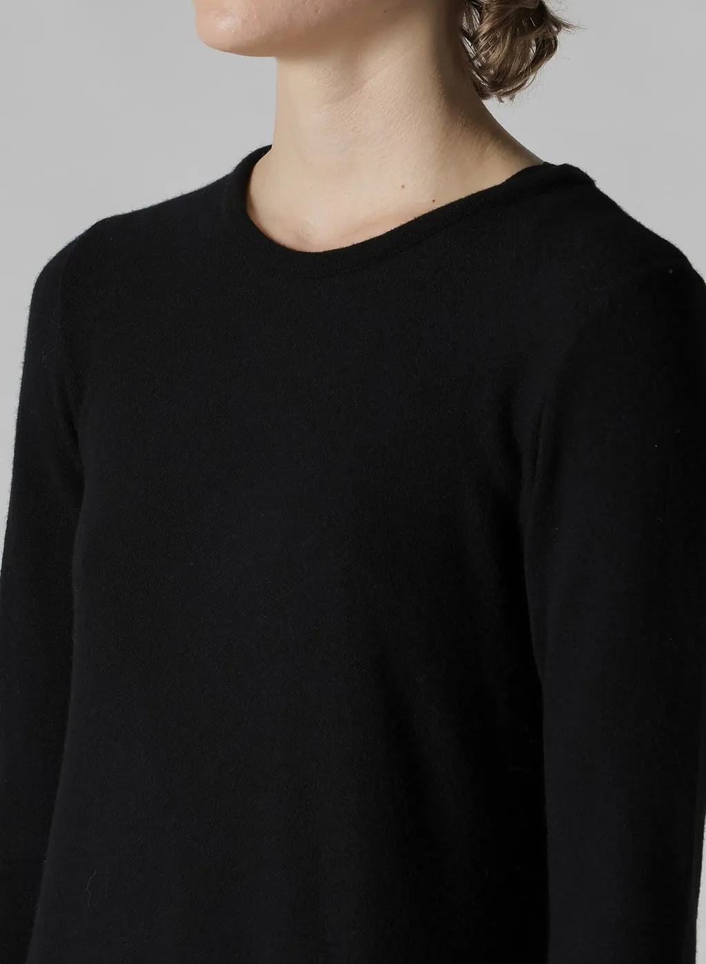 W/Ny Jersey Round Neck Flare Dress