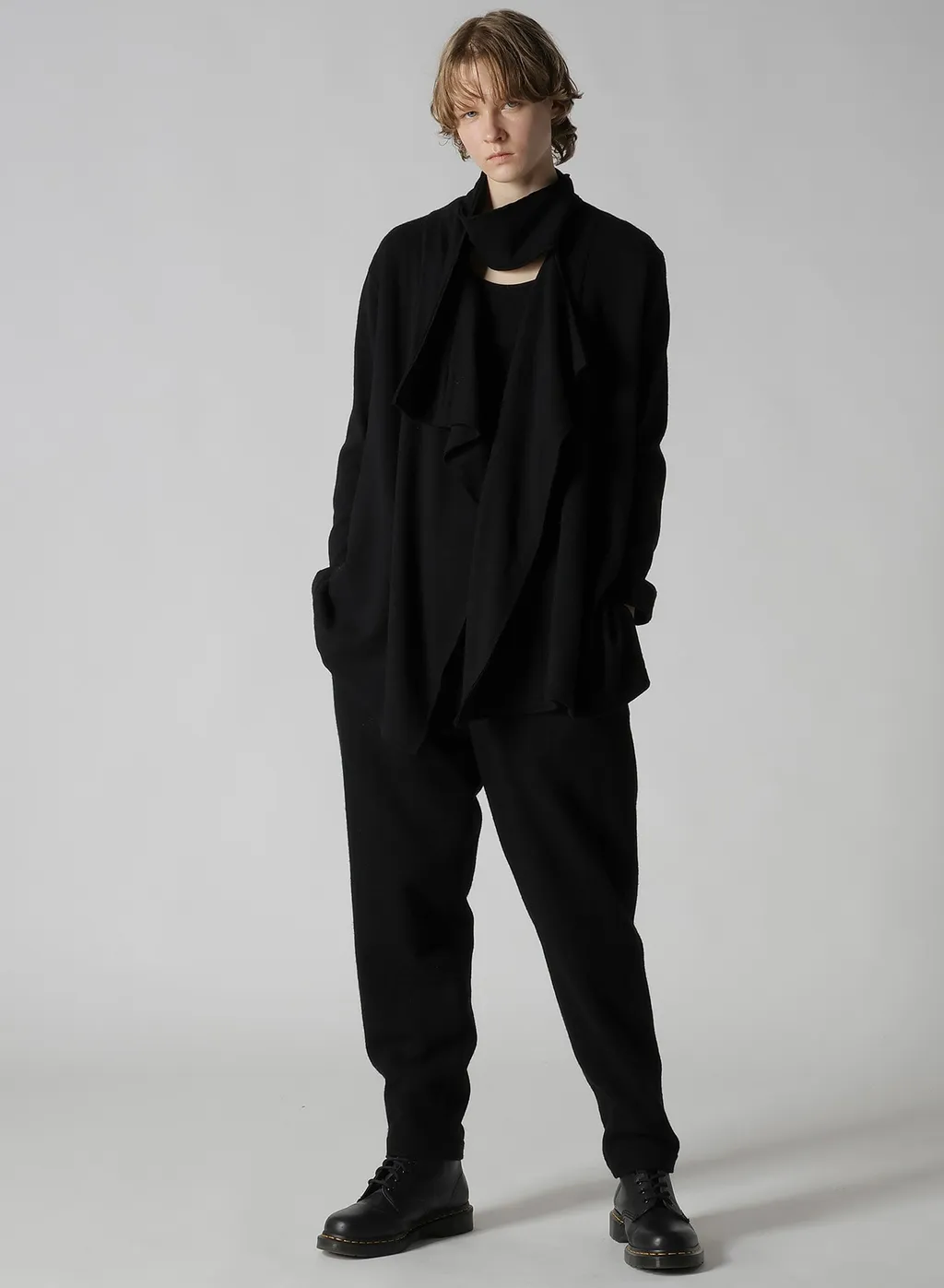 W/Ny Jersey High Neck Cardigan