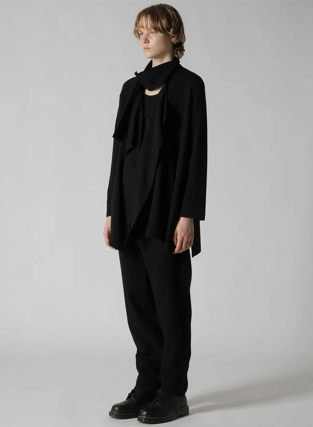 W/Ny Jersey High Neck Cardigan