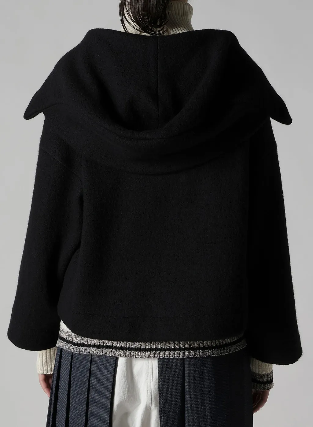 Mild Jersery Combination Jacket With Hood