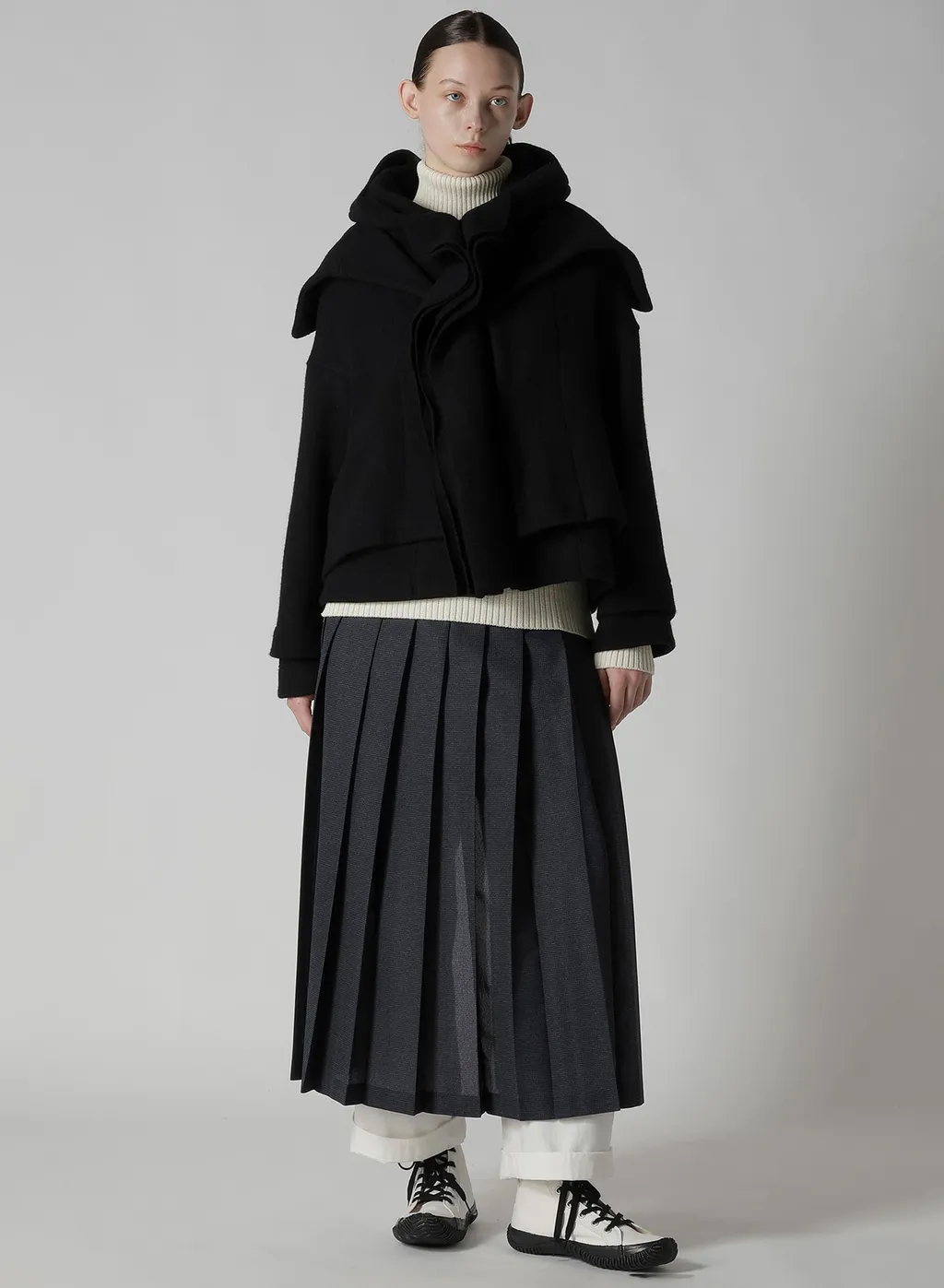 Mild Jersery Combination Jacket With Hood