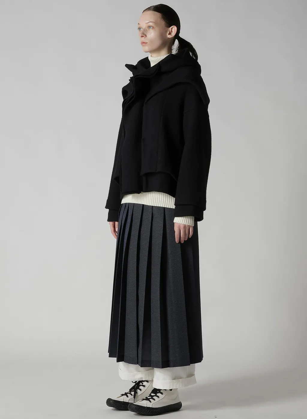 Mild Jersery Combination Jacket With Hood