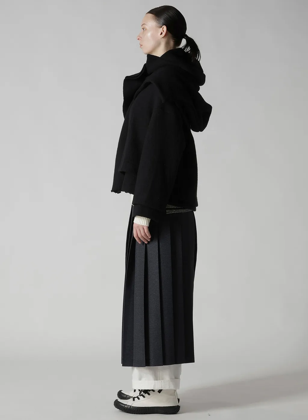 Mild Jersery Combination Jacket With Hood