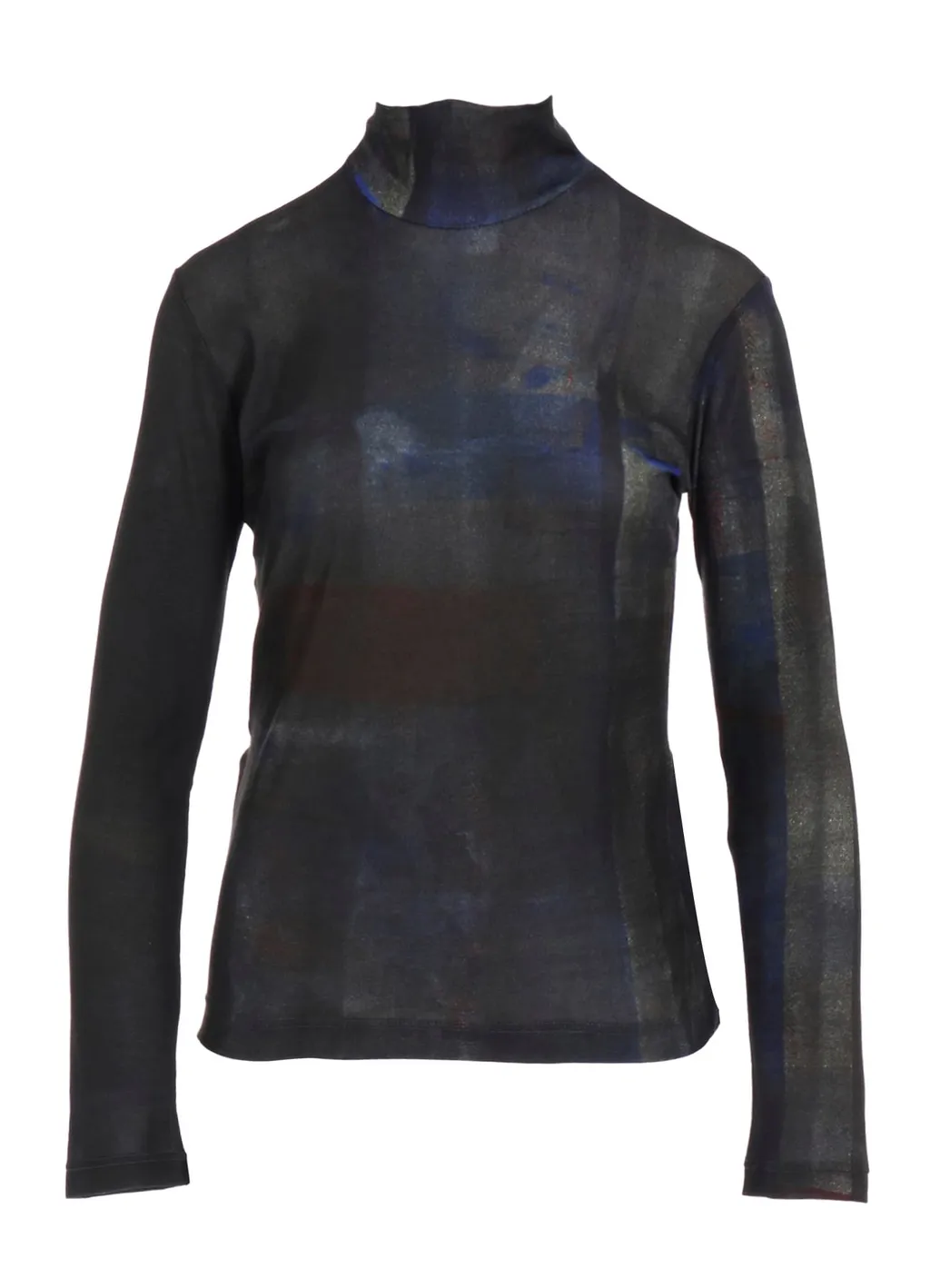 Lyocell Smooth High Neck Sleeve T