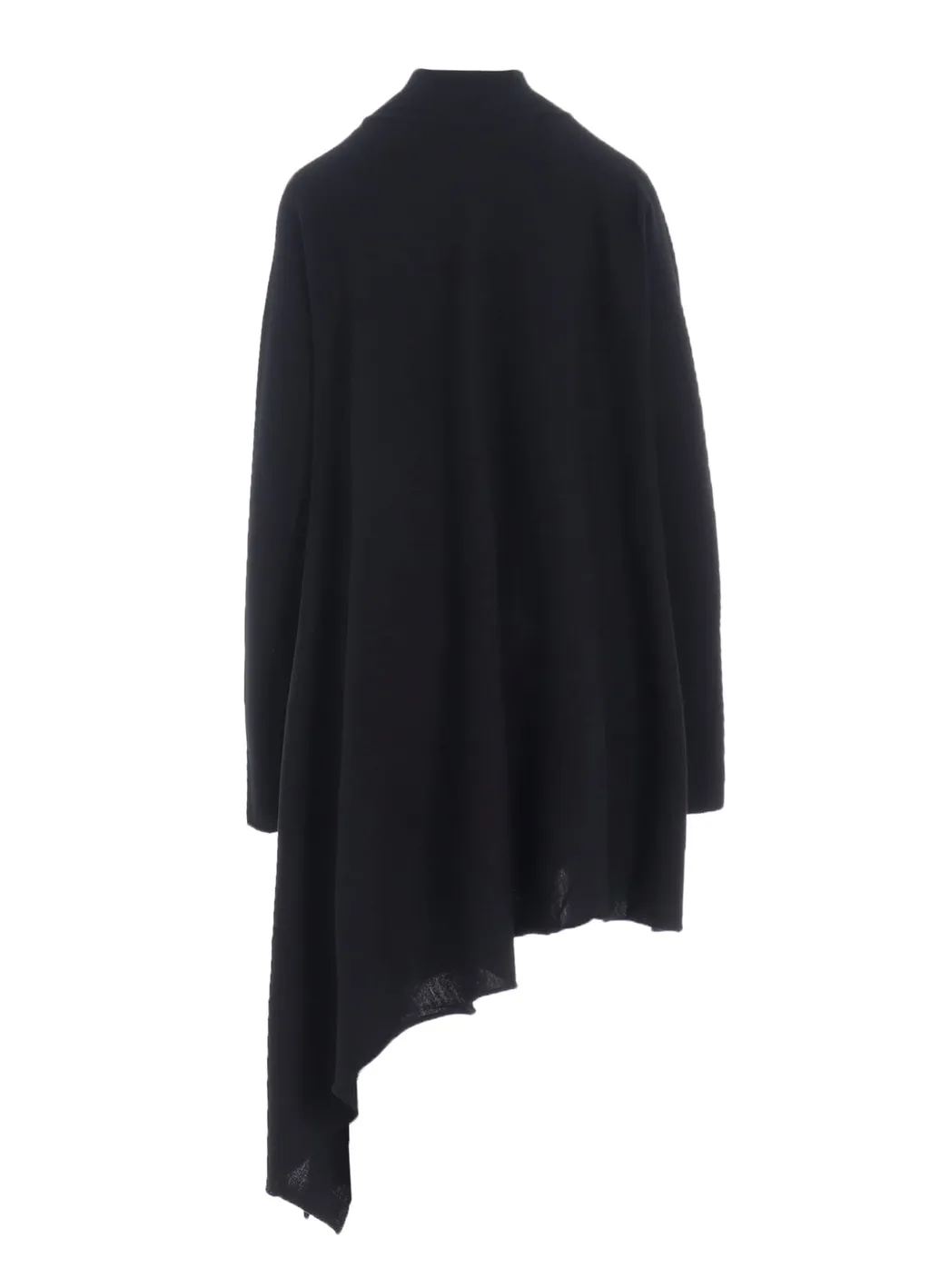 Wool Asymmetric Long Cardigan