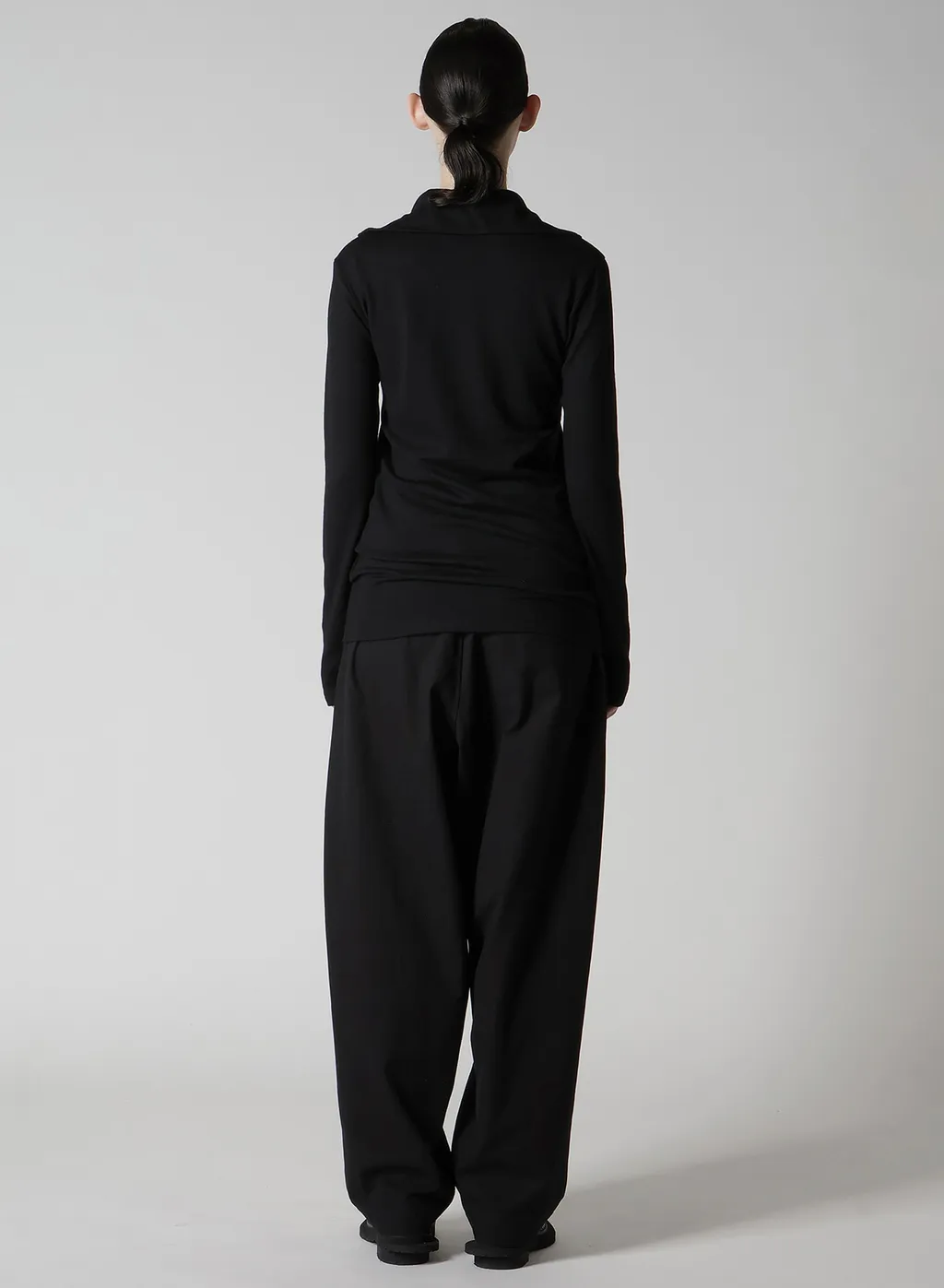 Mild Washable Jersey High Neck Blouse