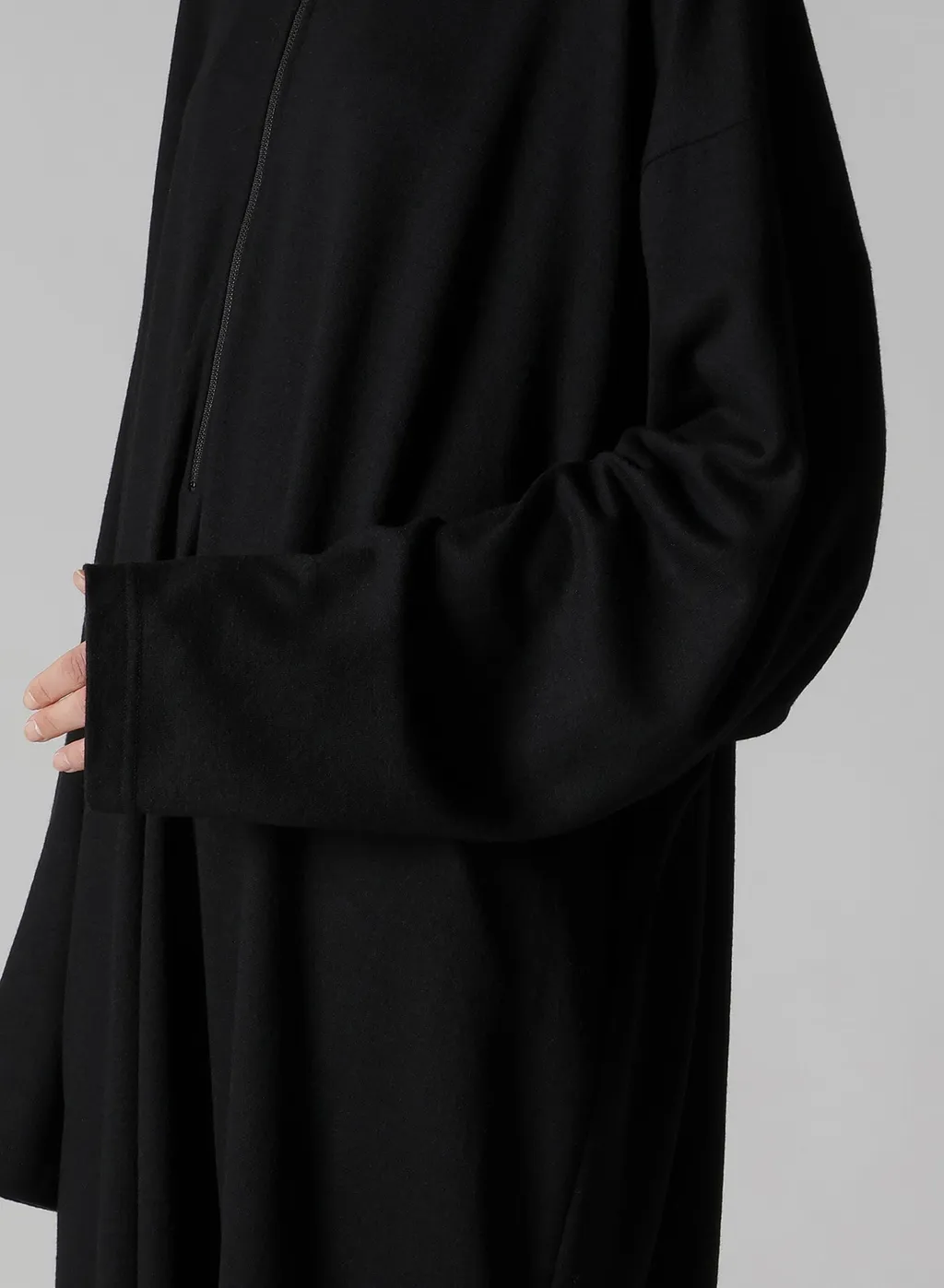 Mild Washable Jersey Stand-Up Collar Dress