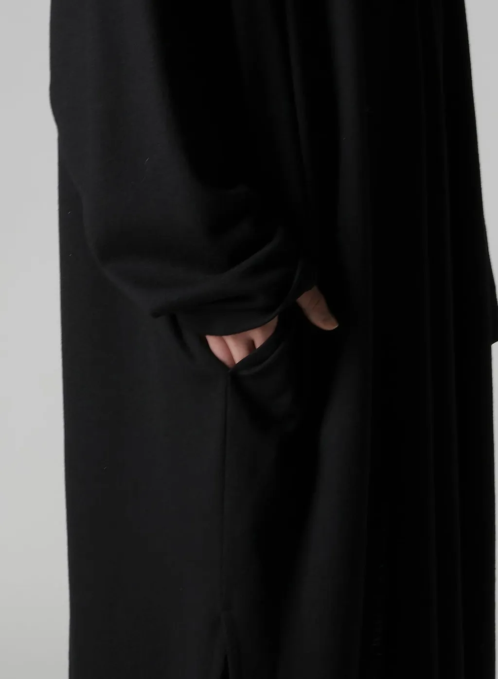 Mild Washable Jersey Stand-Up Collar Dress