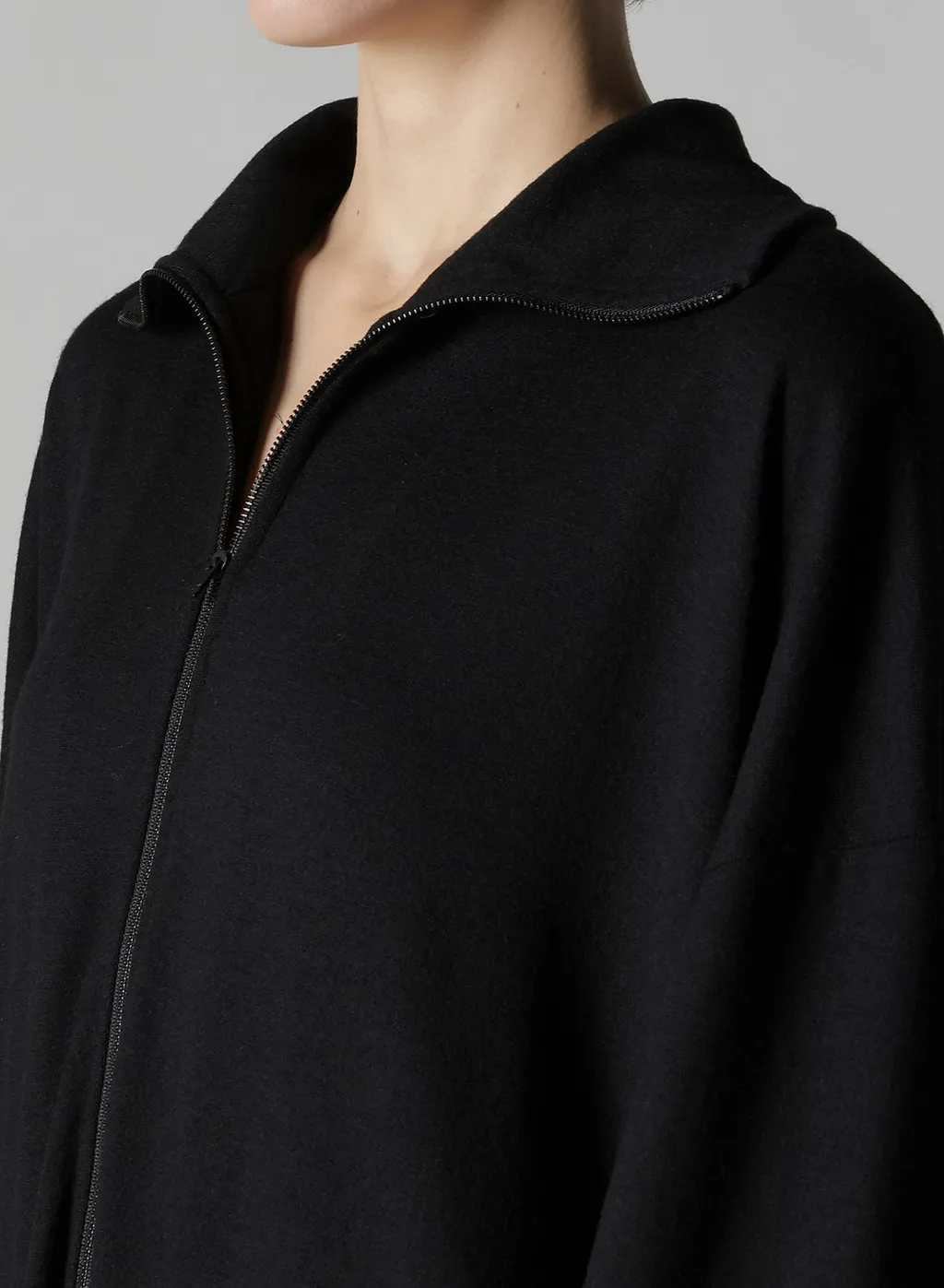 Mild Washable Jersey Stand-Up Collar Dress