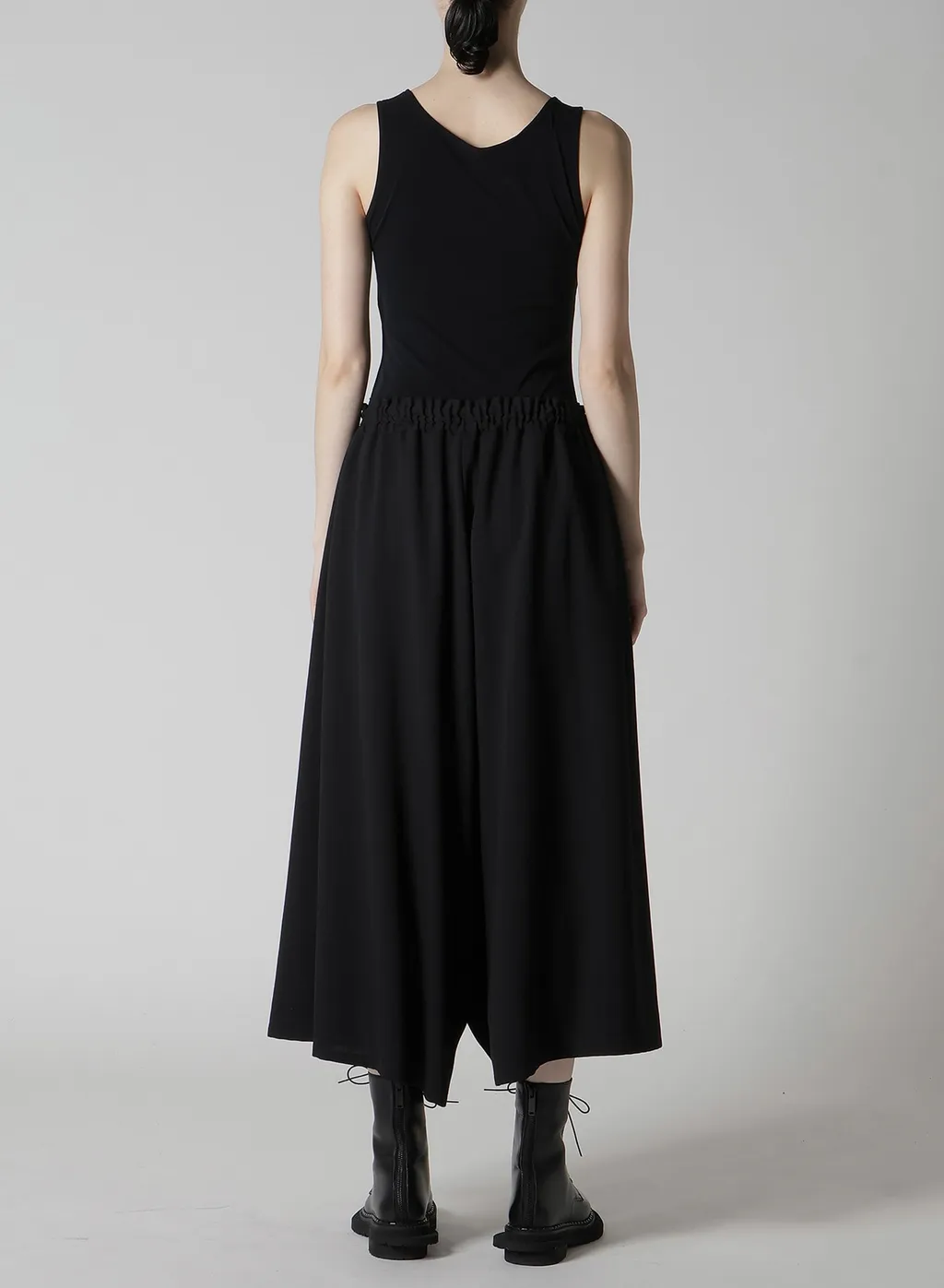 Wool Serge Gather Pants