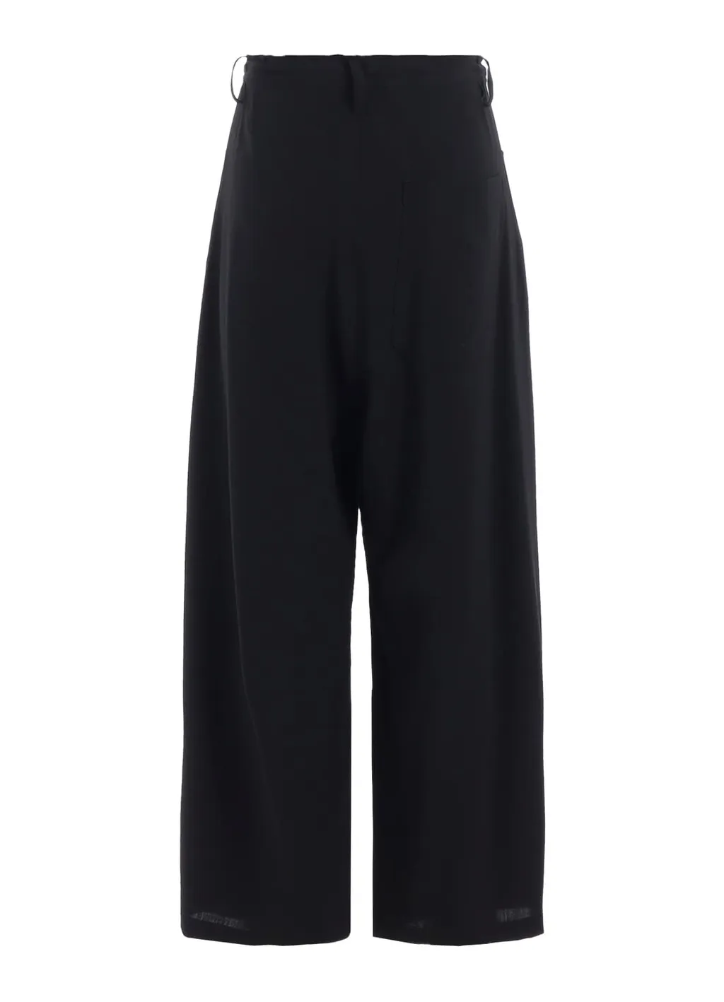 Wool Serge Long Straight Pants