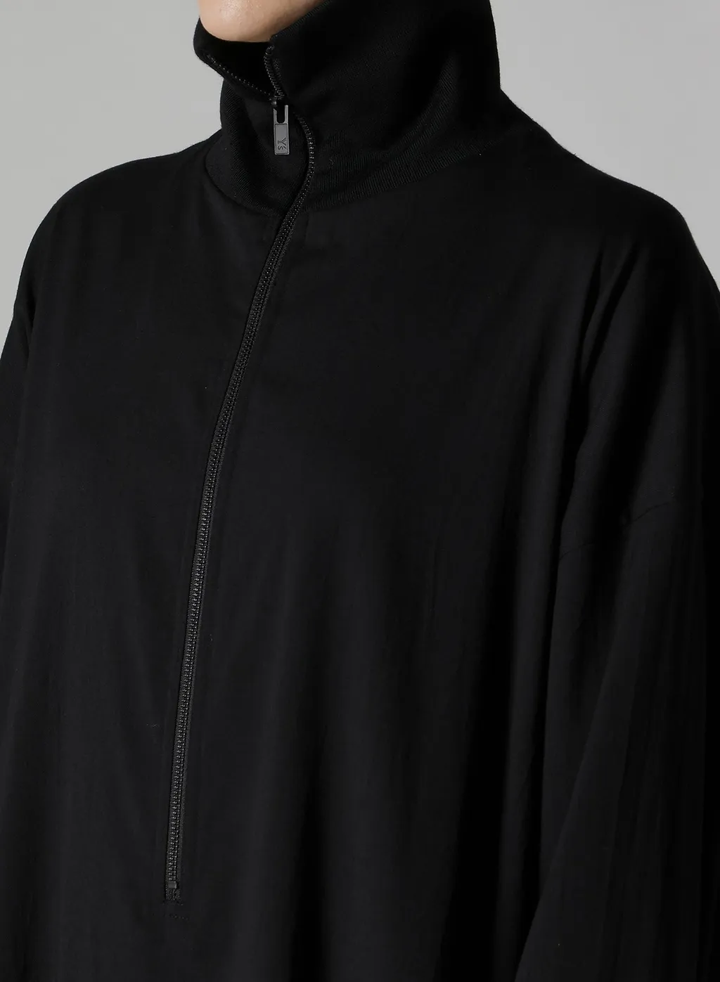 Wool Brend Twill Stand-Up Collar Dress
