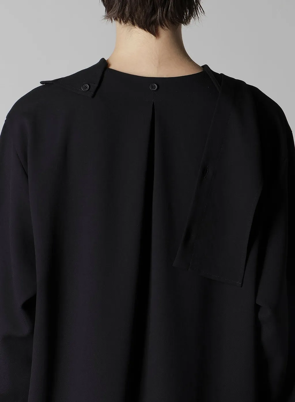 Wool Serge Sailor Collar Blouse