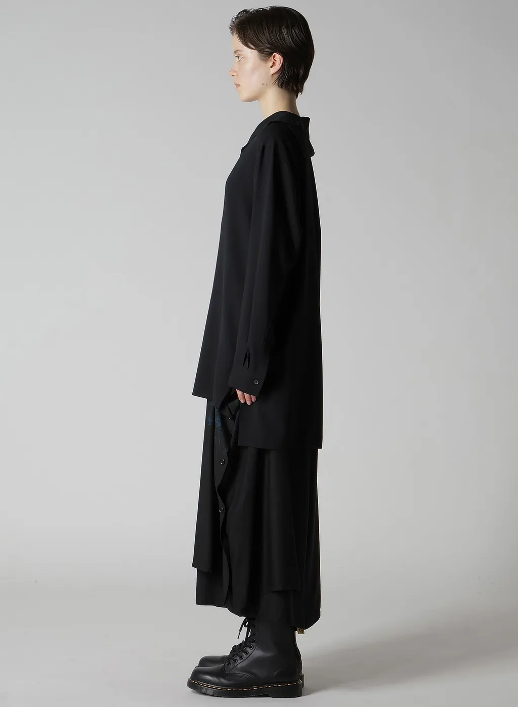Wool Serge Sailor Collar Blouse