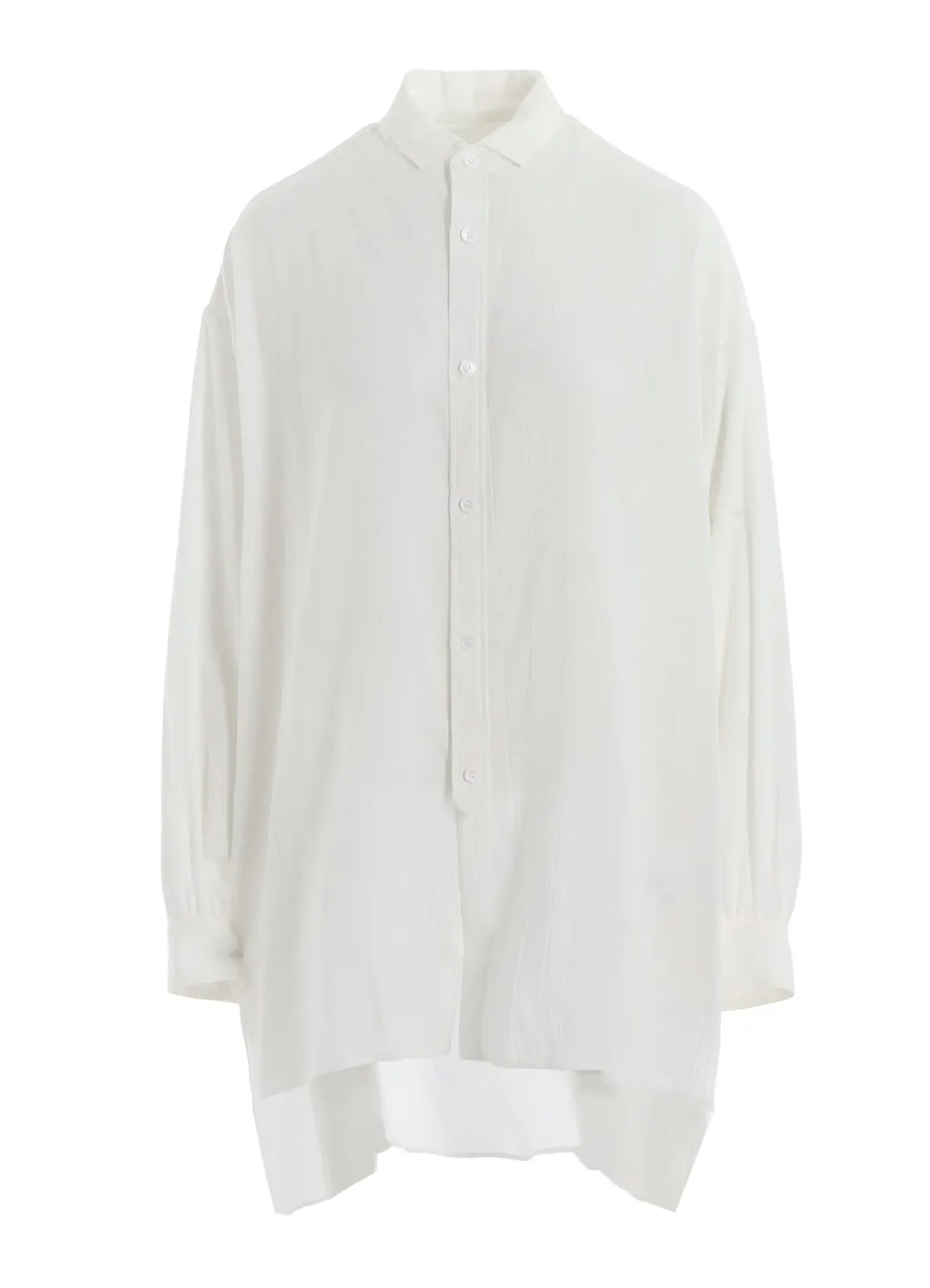 Cotton Viyella Design Collar Big Blouse