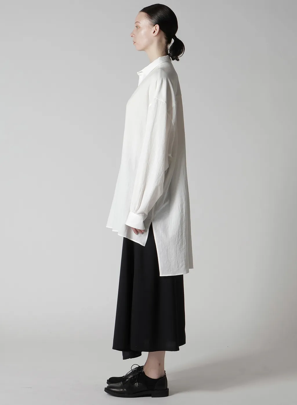 Cotton Viyella Design Collar Big Blouse