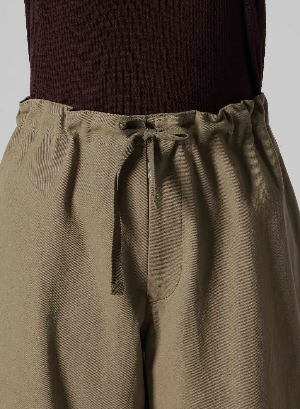 Cotton Linen Twill Straight Pants
