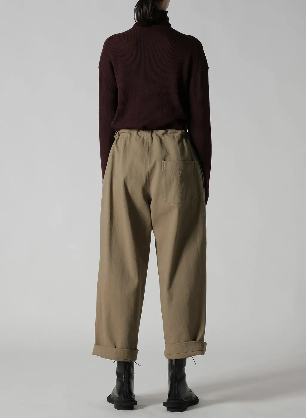 Cotton Linen Twill Straight Pants