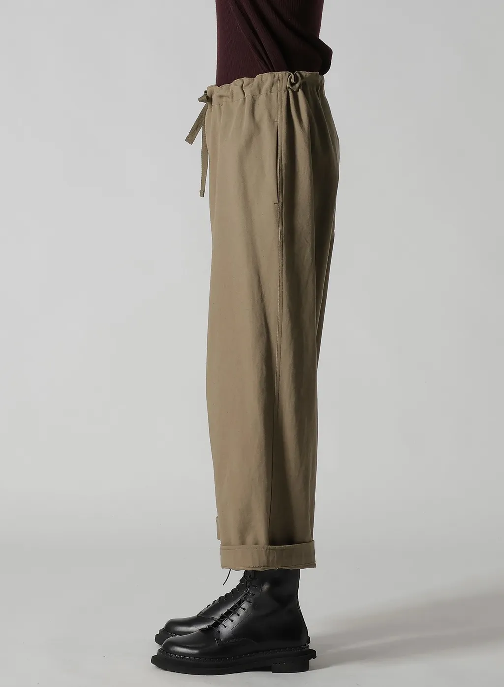 Cotton Linen Twill Straight Pants