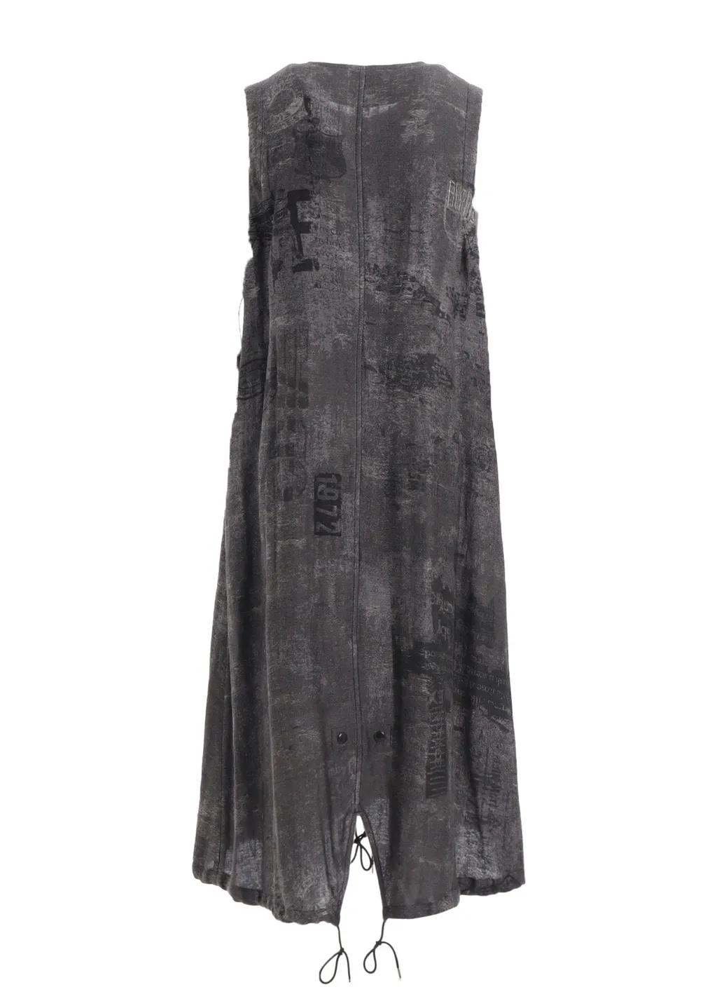 Patch Design Print Fish Tail Dress