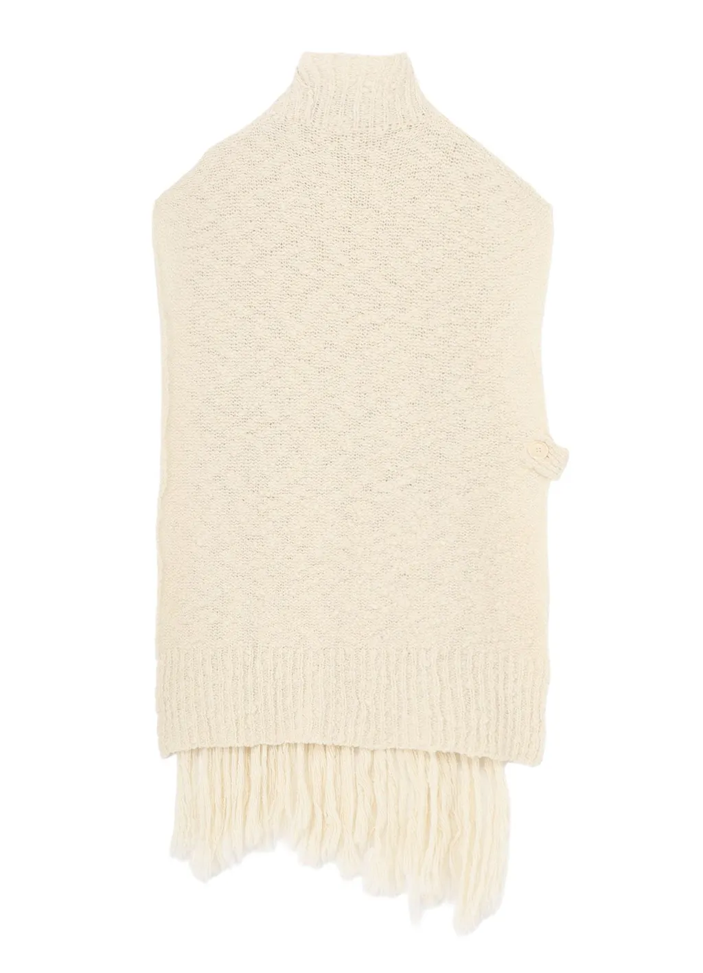 Thick Slub Jersey Fringe Vest