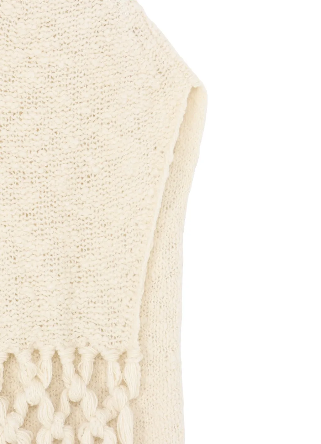 Thick Slub Jersey Fringe Vest
