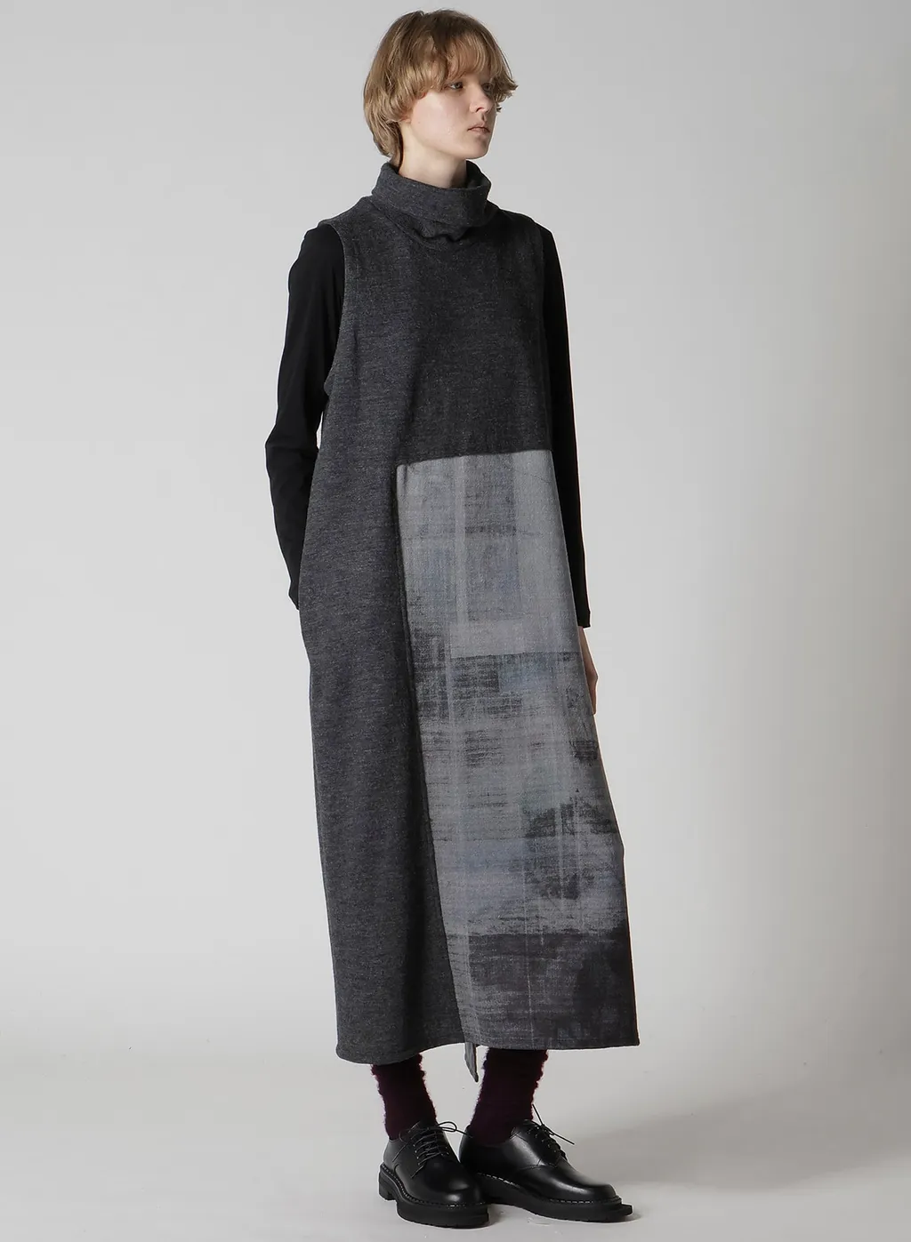 Combination High Neck Dress