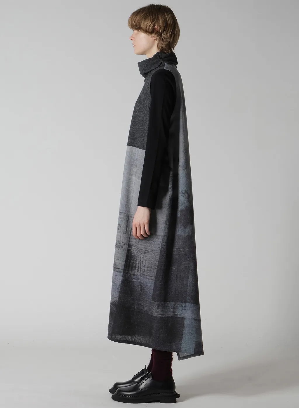 Combination High Neck Dress