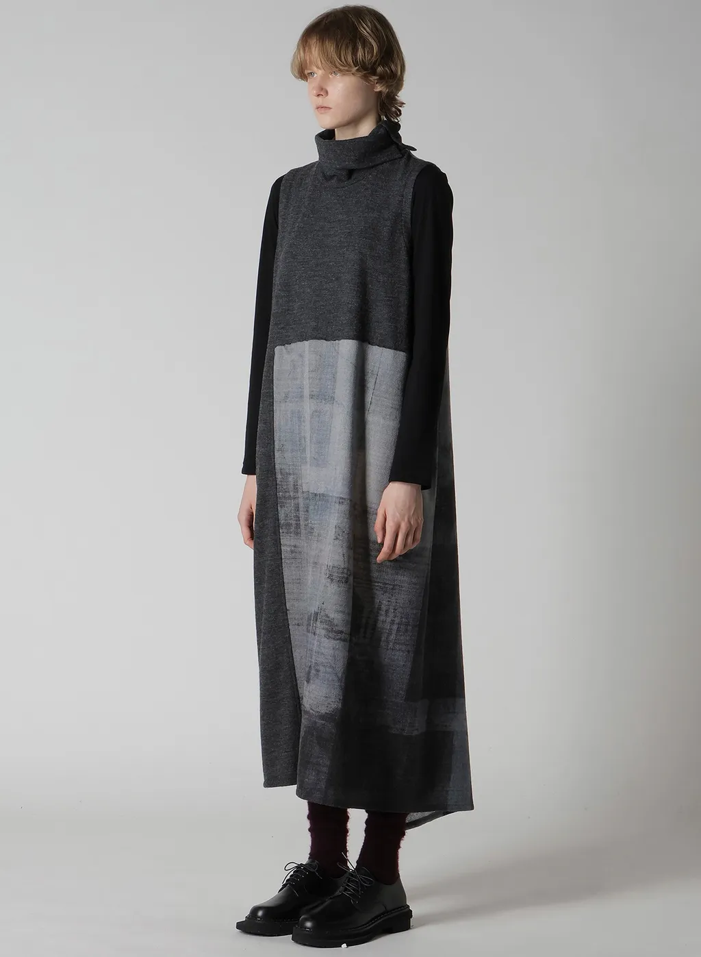 Combination High Neck Dress