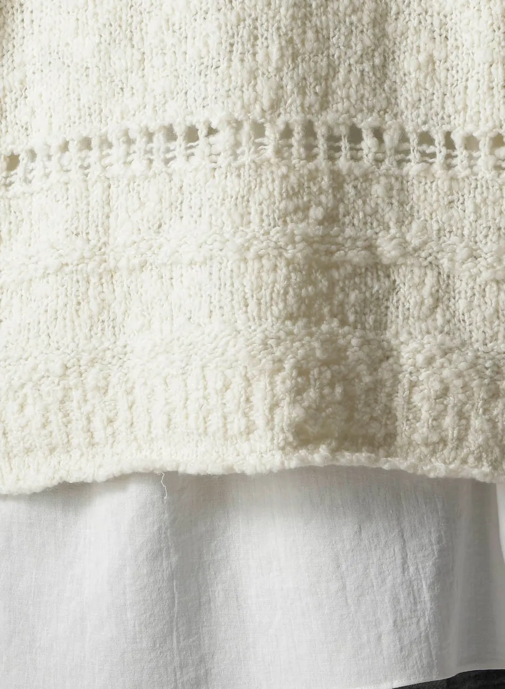 Thick Slub Jersey Curled Collar Pullover