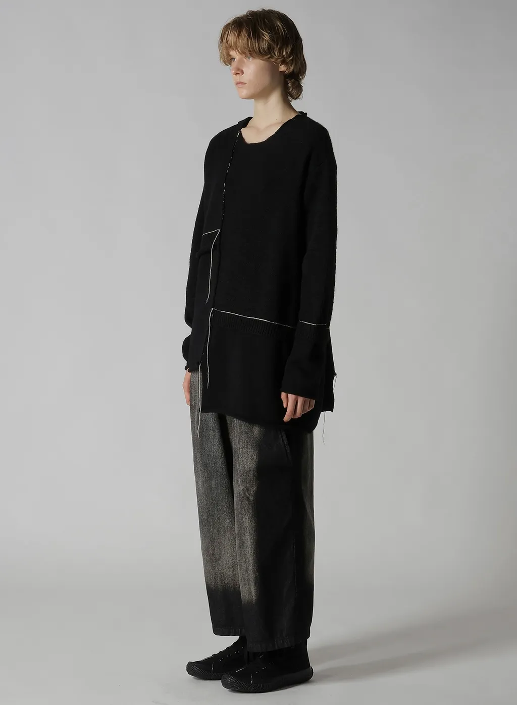 Patchwork Crew Neck Pullover