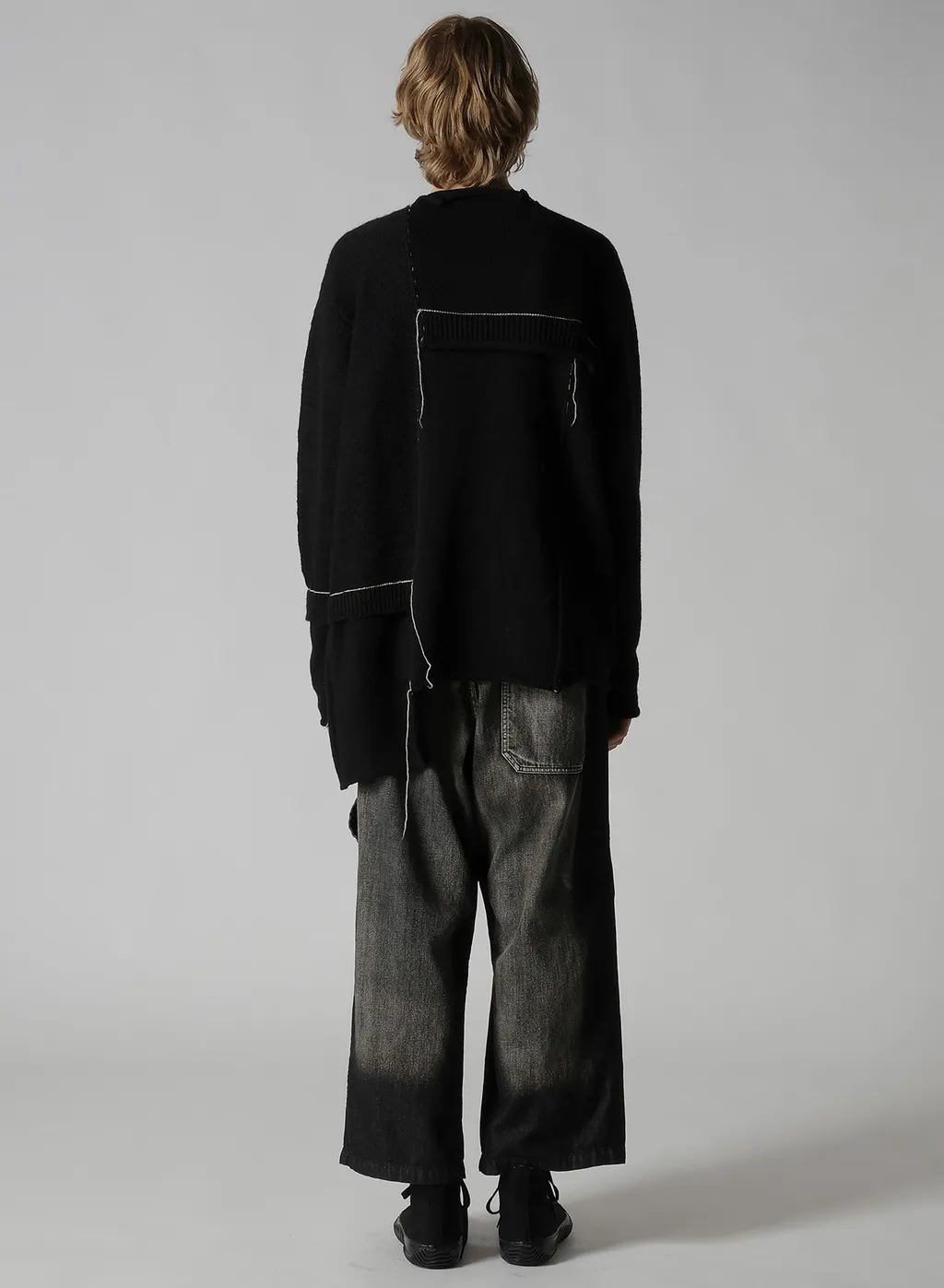 Patchwork Crew Neck Pullover