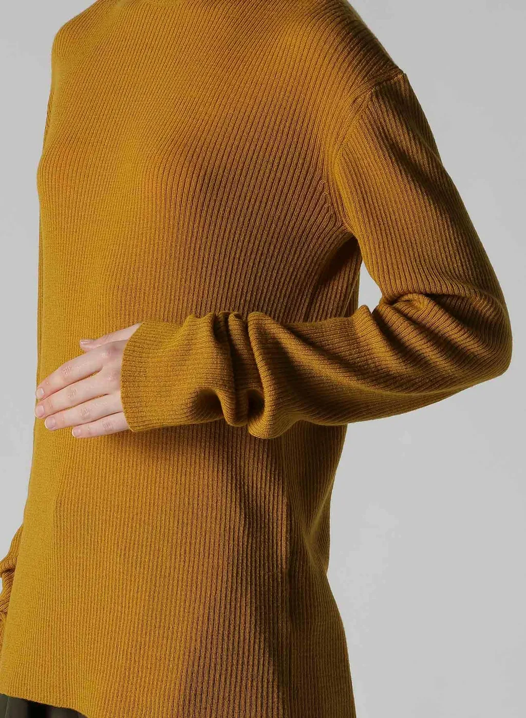 Rib High Neck Knit
