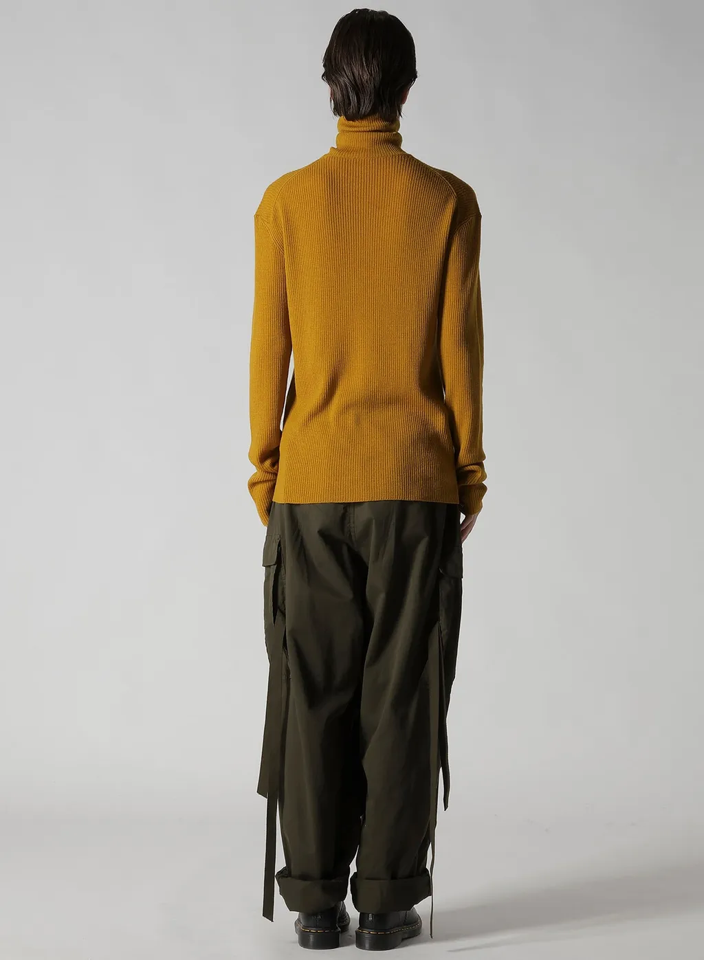Rib High Neck Knit