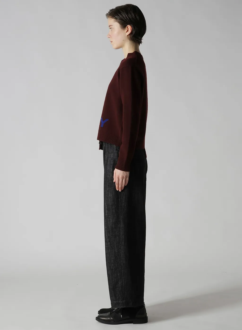 Intarsia Asymmeteric Pullover