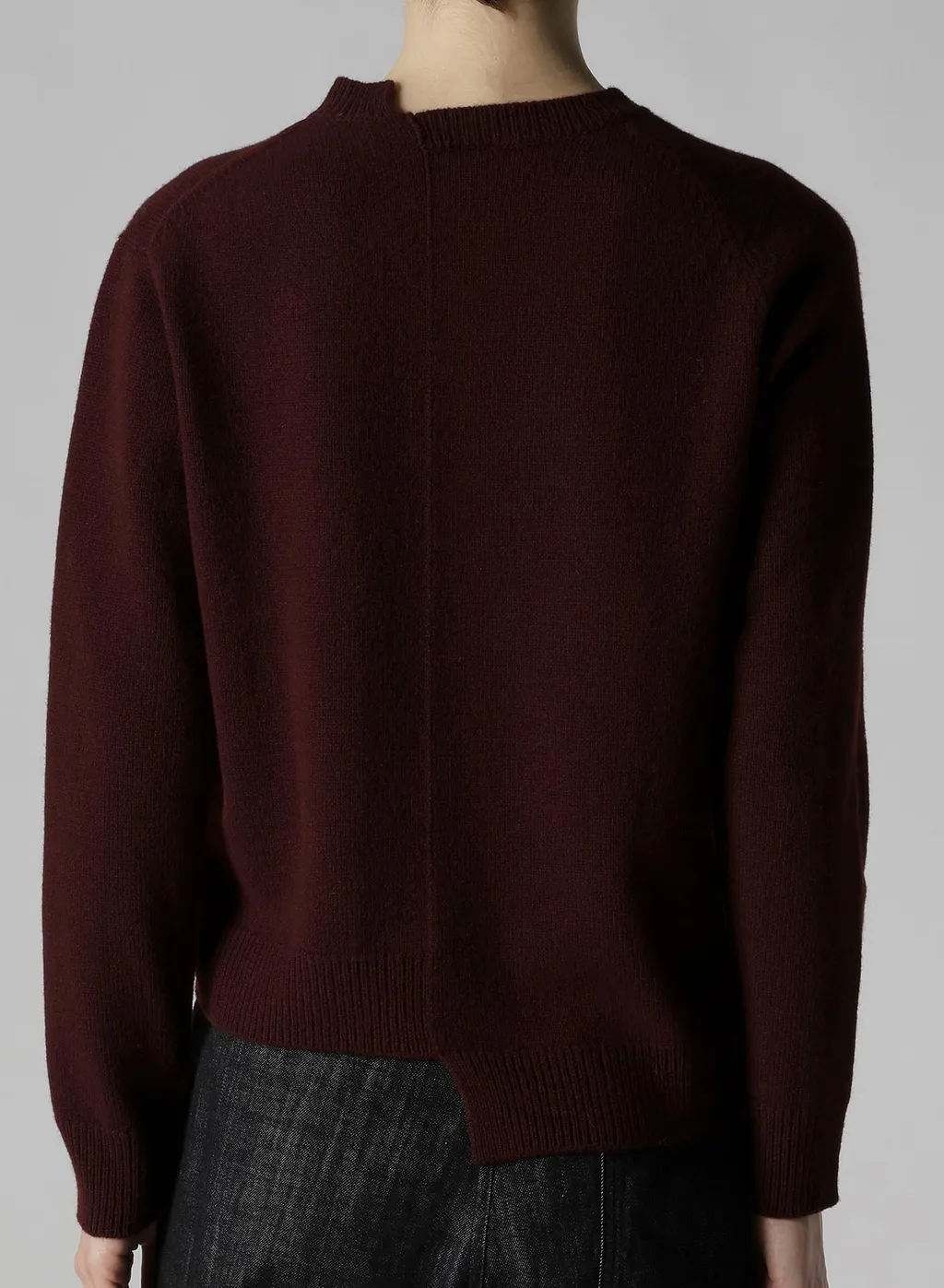 Intarsia Asymmeteric Pullover
