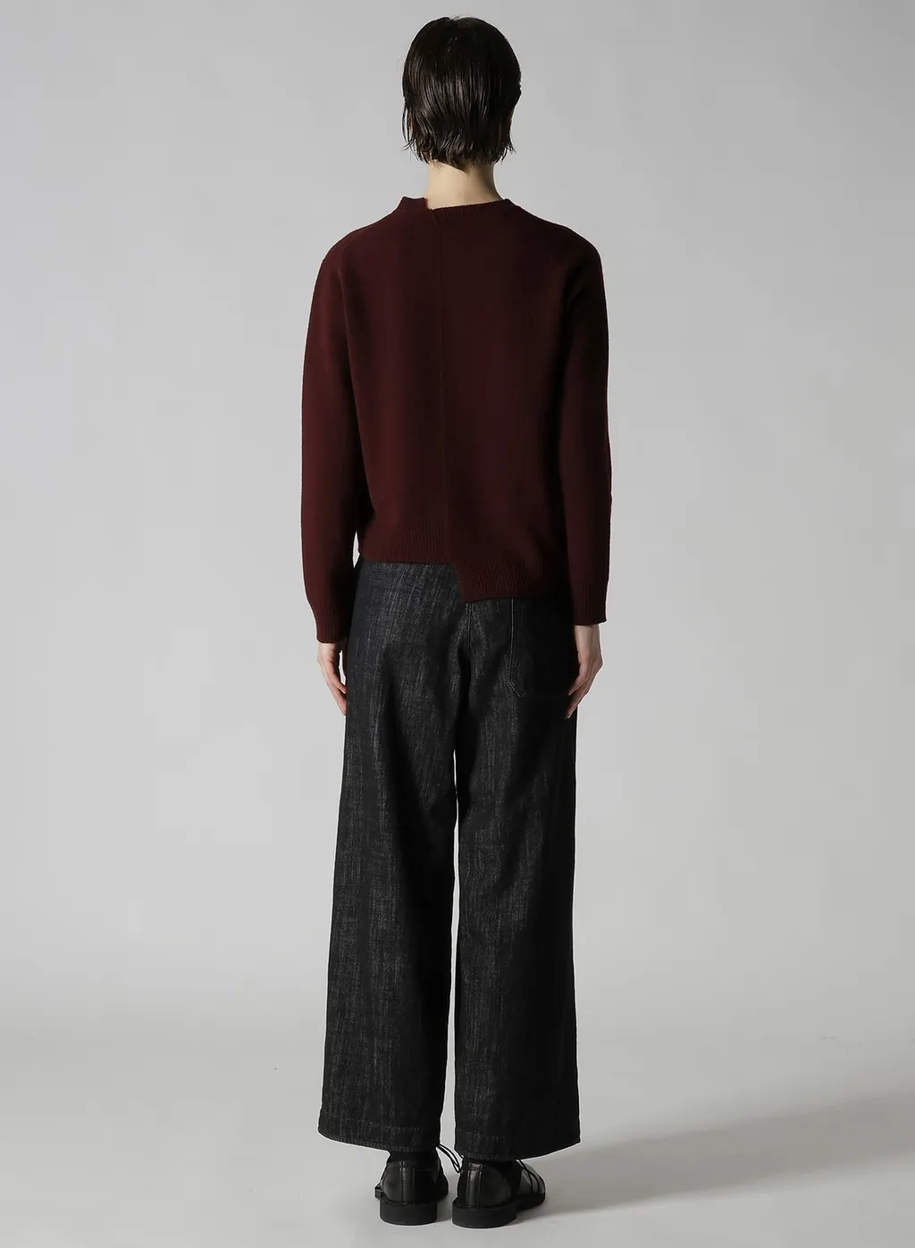 Intarsia Asymmeteric Pullover