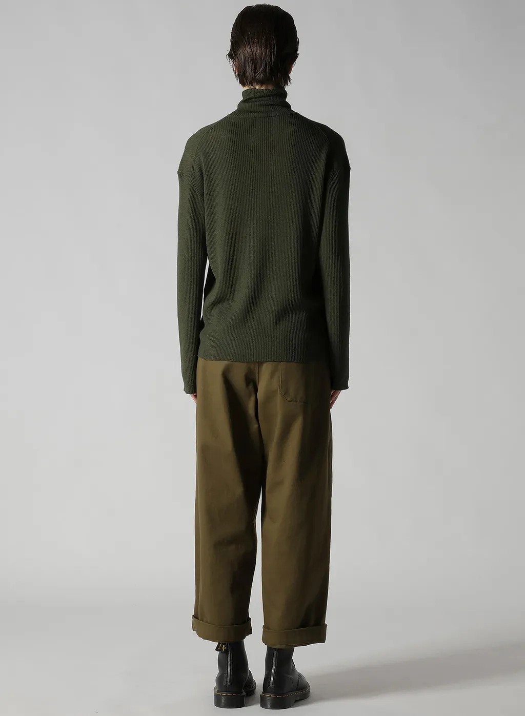 Rib Oversized High Neck Knit