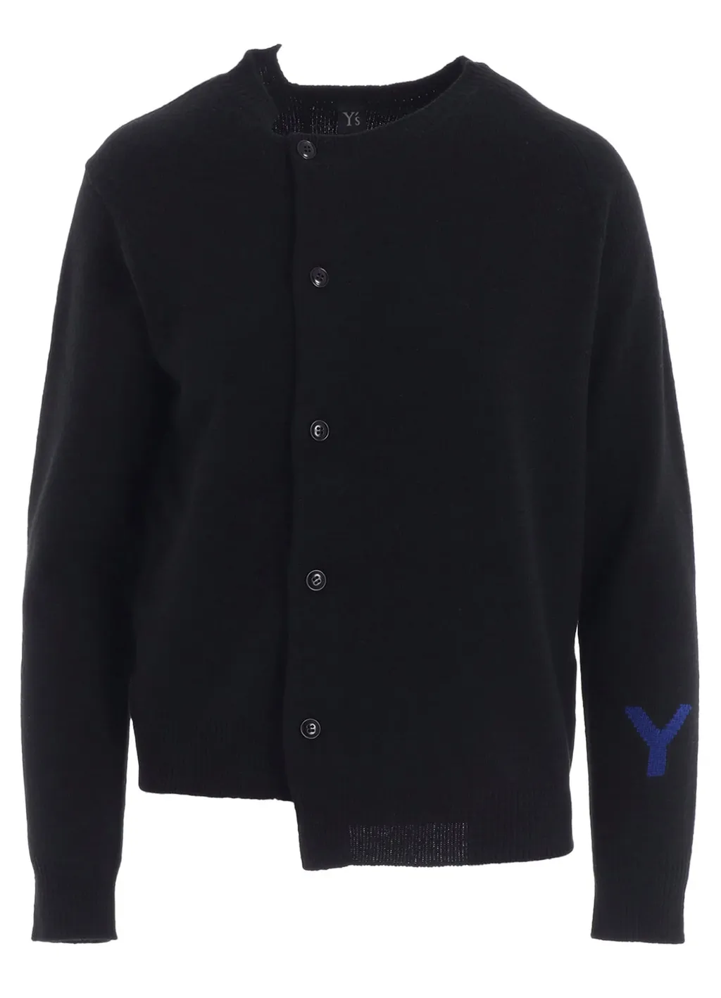 Intarsia Asymmeteric Cardigan