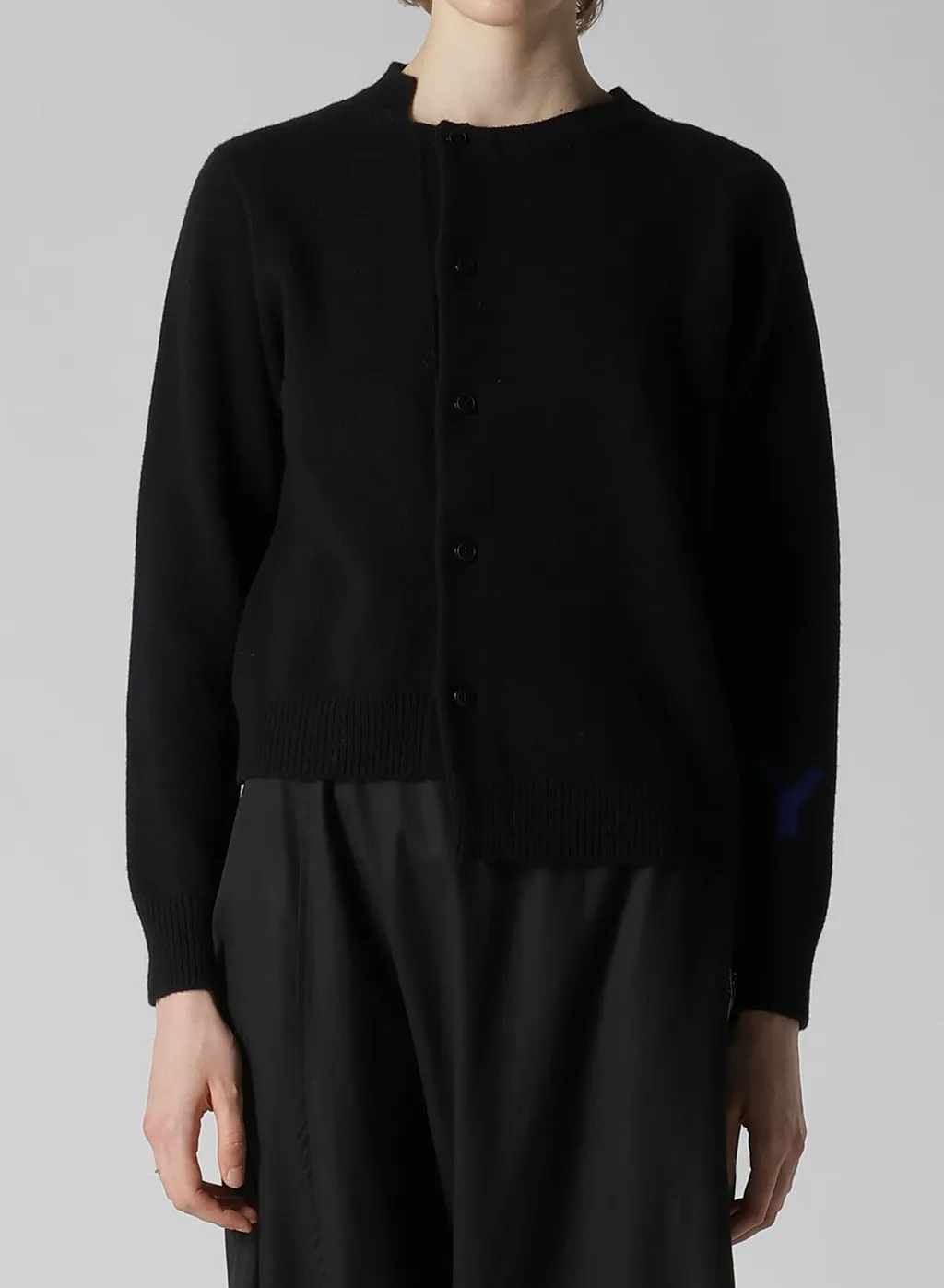Intarsia Asymmeteric Cardigan