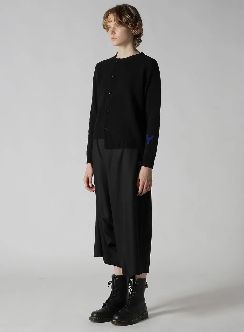 Intarsia Asymmeteric Cardigan