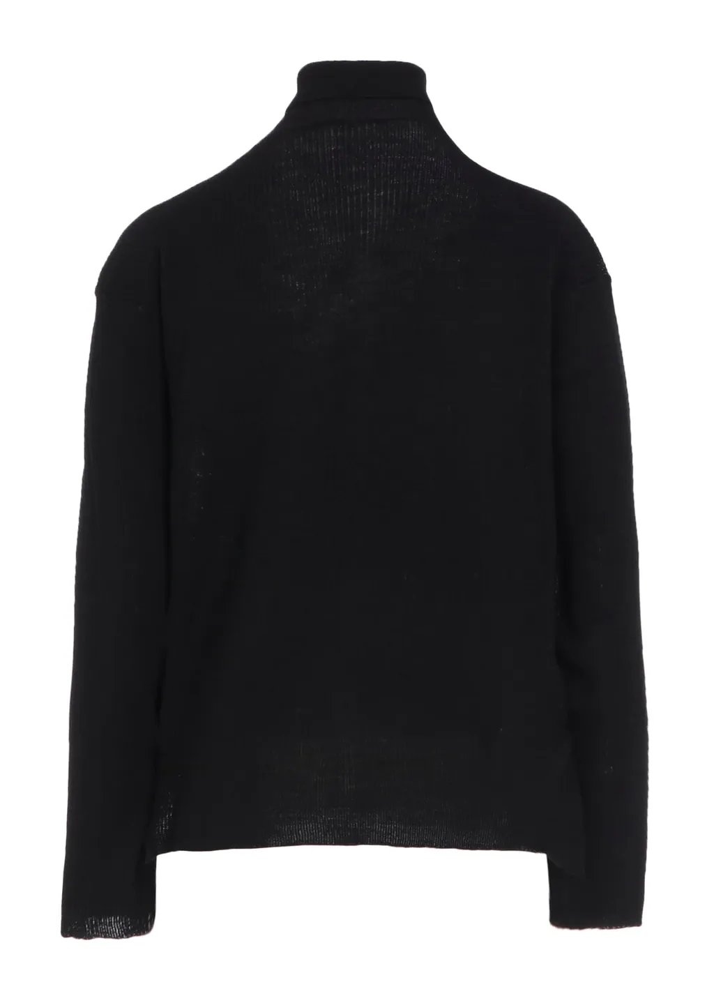 Rib High Neck Knit Cardigan