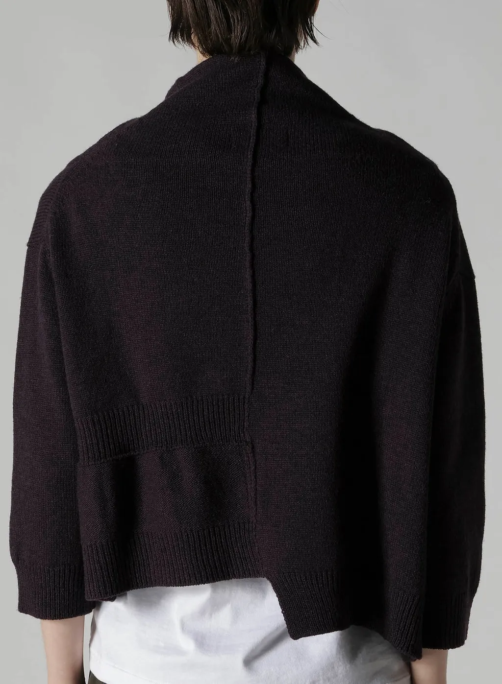 Wool Jersey Snap Button Cardigan