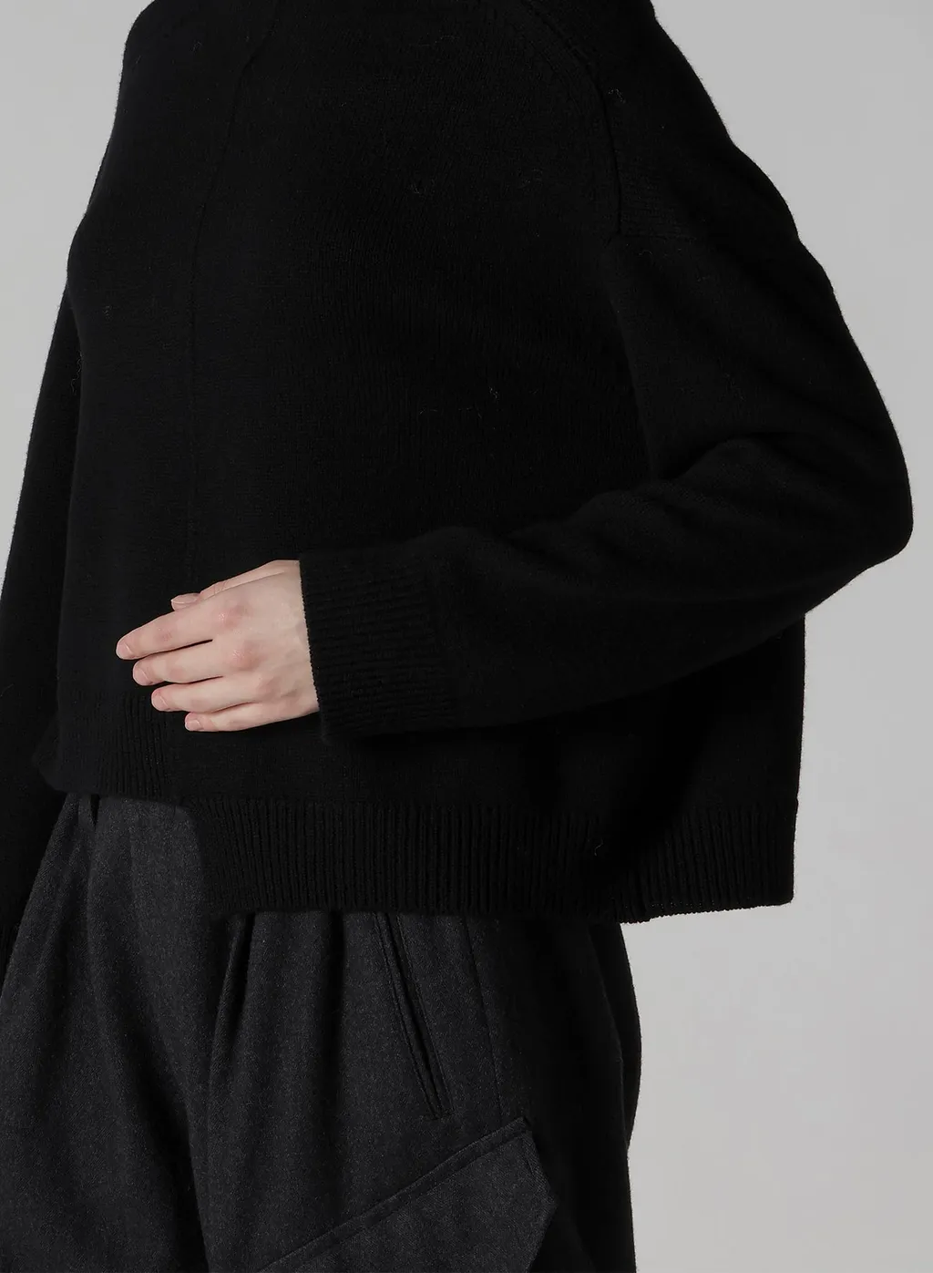 Wool Jersey Asymmetric Pullover
